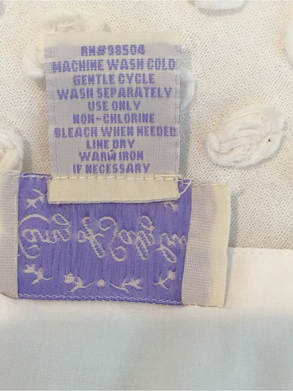 VTG Lanz of Salzburg White 100% Cotton Nightgown Sz S Eyelet Lace Cottagecore